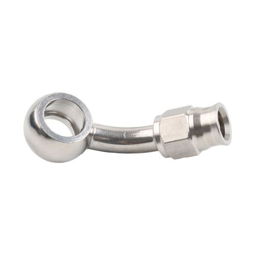 Stainless Steel 10.2mm 3/8 Eye Banjo Hose Ends AN-3 48 Degree Brake Motorcycle, AU $22.48, image 2