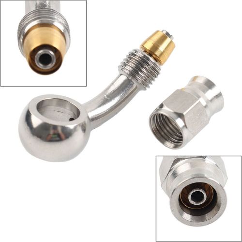 Stainless Steel 10.2mm 3/8 Eye Banjo Hose Ends AN-3 48 Degree Brake Motorcycle, AU $22.48, image 10