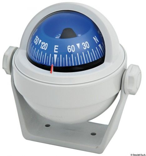 RIVIERA Stella Boat Marine Compass 2" 1/2 Grey/Blue Bracket Mount, US $62.50, image 2