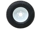 Kenda 205/65-10 bias trailer tire with 10" white wheel - 5 on 4-1/2-load range d