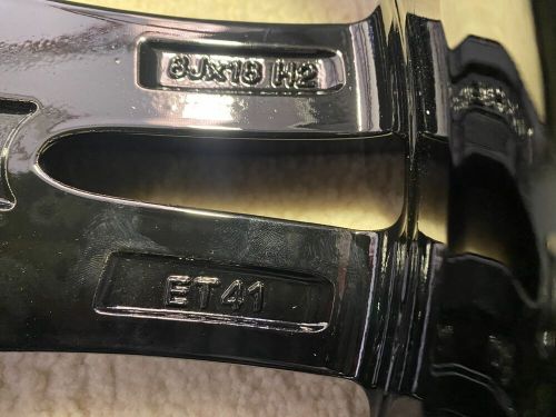 MERCEDES S CLASS W222 18"x8.0J ET41 BLACK ALLOY WHEEL RIM A2224011900 *15D-6, US $, image 3