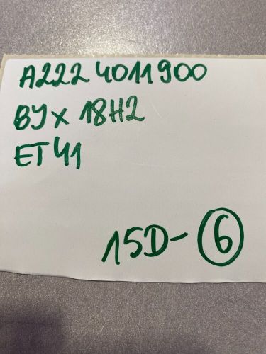 MERCEDES S CLASS W222 18"x8.0J ET41 BLACK ALLOY WHEEL RIM A2224011900 *15D-6, US $, image 4