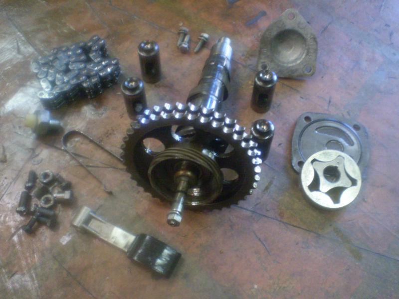 Bmw motorcycle airhead 1977 cam & lower motor parts only 17k on these 