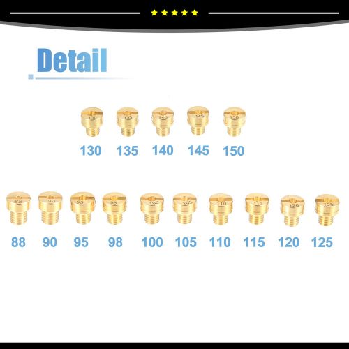 Piece of 15 Motorcycle Karts ATVs Carburetor Main Jets Fit for Yamaha for Suzuki, US $15.24, image 5