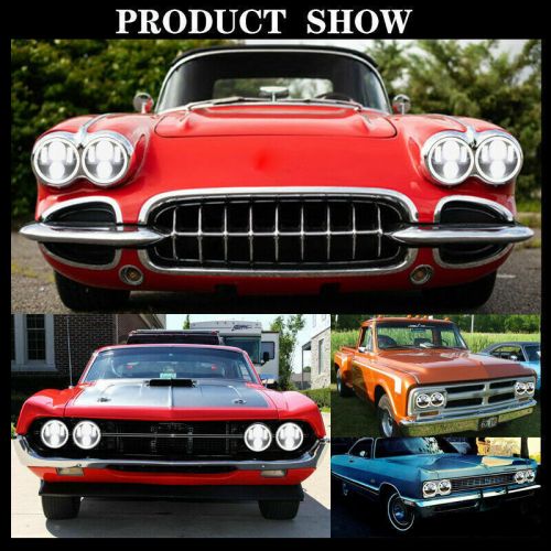 4PCS 5-3/4'' 5.75" Inch LED Headlights Projector Hi-Lo Beam DRL Halo Angel Eyes, US $85.10, image 6