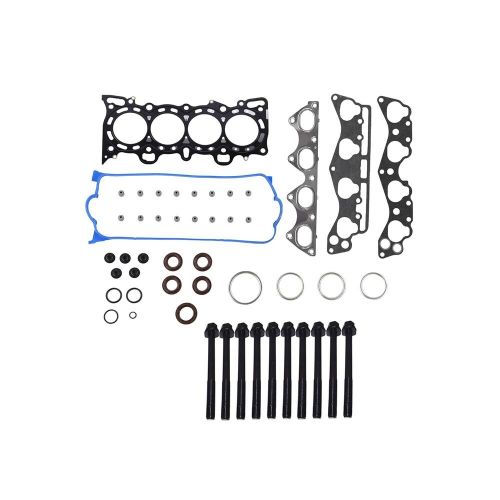 Dnj hgb297 cylinder head gasket set bolt kit for 1996-2000 honda civic 1.6l