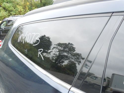 2009-2017 chevrolet traverse rear quarter window glass passenger right rh oem