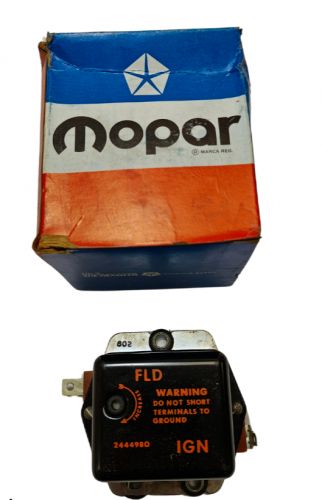 1961-1969 Chrysler Dodge Plymouth Adjustable Voltage Regulator 2444980 NOS, US $154.00, image 5