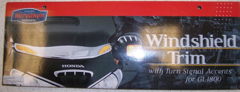 Kuryakyn windshield trim w/ turn signal accents for honda gl1800 and f6b