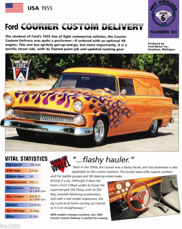1955 Ford COURIER CUSTOM DELIVERY IMP Brochure, US $10.00, image 2