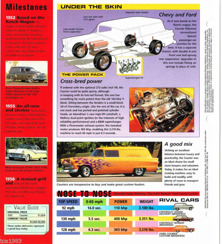 1955 Ford COURIER CUSTOM DELIVERY IMP Brochure, US $10.00, image 3
