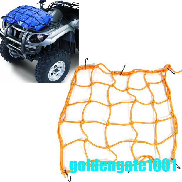 Brand new motorcycle web cargo net kit orange for harley sportster fat boy 