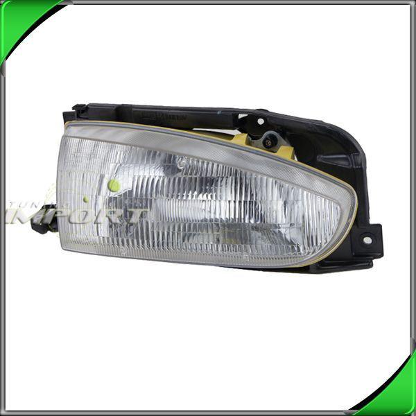 92-93 hyundai elantra gl clear lens chrome right head light lamp bracket housing