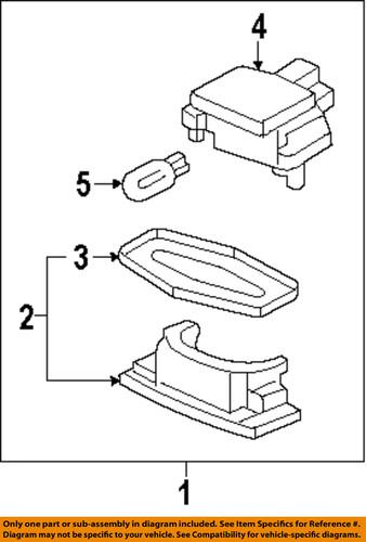 Honda oem 34104s0a013 license lamps-rear-lens