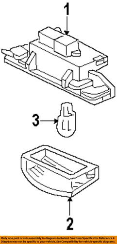 Honda oem 34102s2k013 license lamps-rear-housing
