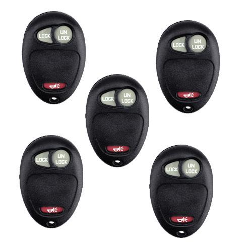5pcs new remote key shell fit 2004-2010 forchevrolet gmc isuzu w/pad 3buttons