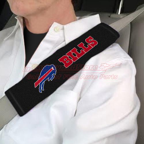 NFL Buffalo Bills Seat Belt Shoulder Pads, Pair, Licensed + Free Gift, US $7.95, image 2