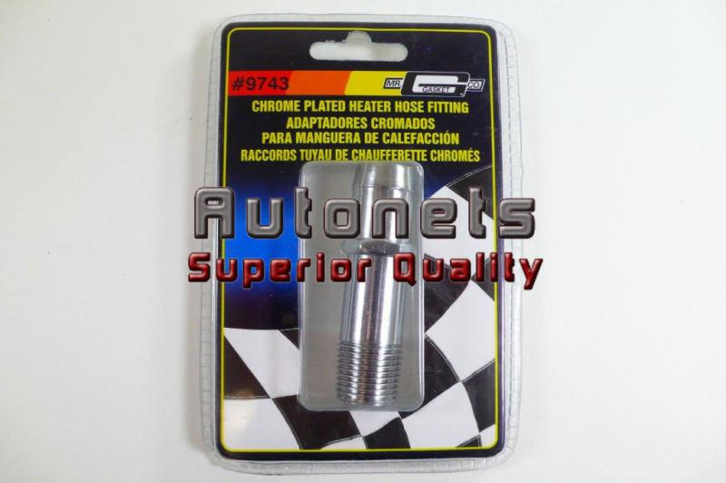 Find MR. GASKET 9743 Chrome Heater Hose Fitting 3/4 1/2 NPT in Long Beach, California, US, for