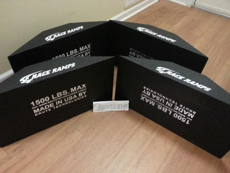 4 race ramps rr-sr 4.75" tall car show ramps lightweight (6 lbs ea pair) 4 total