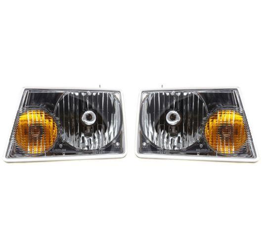 01-11 ford pickup truck ranger headlamps headlights left lh & right rh pair set