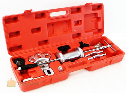 Slide hammer puller set service rear axles 8 way internal external 3 jaw puller 