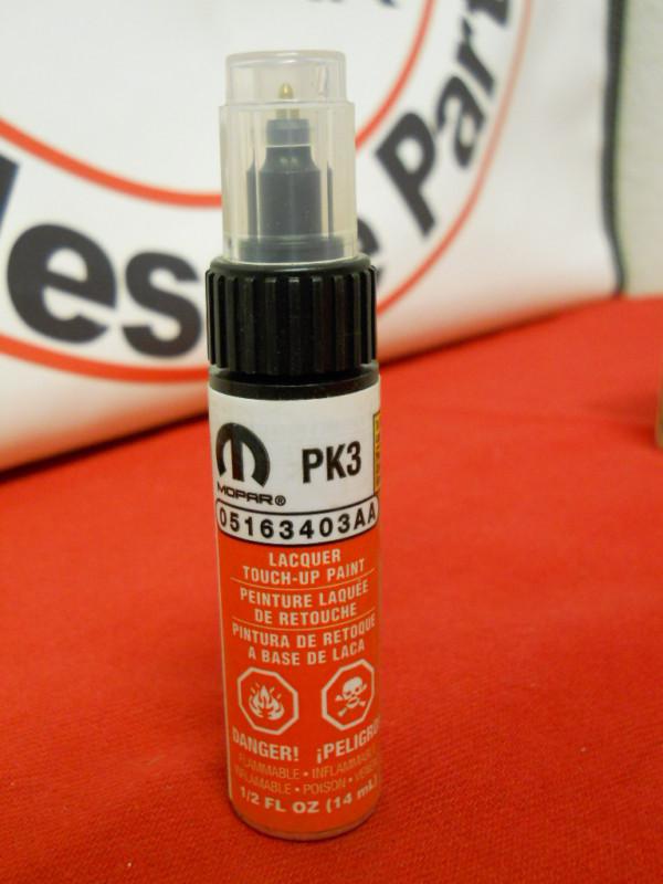 Dodge jeep chrysler ram fiat viper bright orange touch-up paint (pk3/gk3) mopar