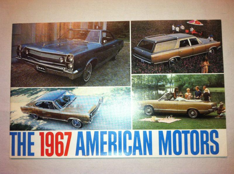 1967 american motors ambassador rebel rambler american rogue marlin brochure
