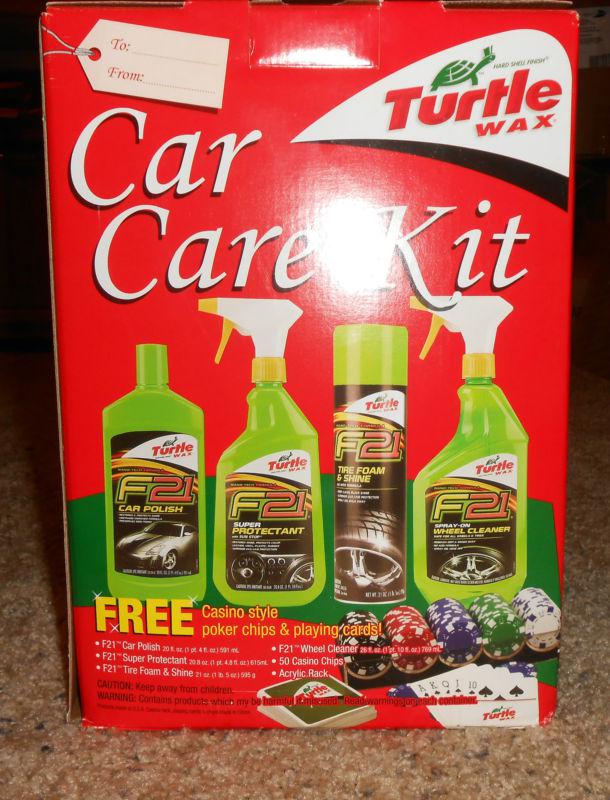 Find Turtle Wax F21 Complete Car Care Gift Pack Set Lot w/ Poker Chips
