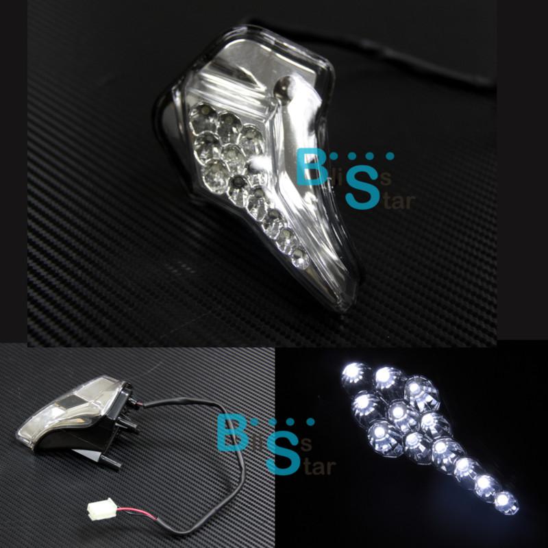 Front upper top chrome headlight led head lights fit yamaha yzf-r6 2008-2013