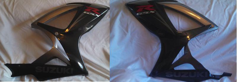 New suzuki lh & rh side cowling #94490 & 94440 -02h20-yhf 2006-07 gsxr750 gray