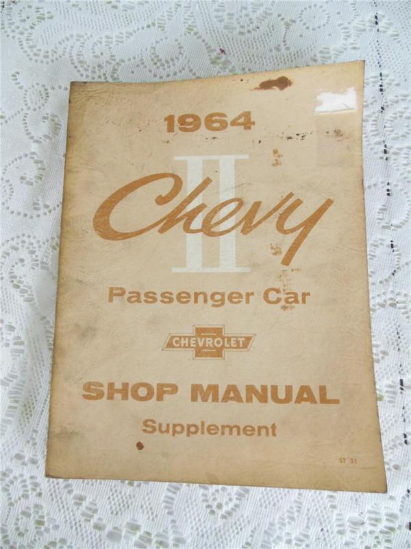1964 chevy ii passenger car service maintenance shop manual