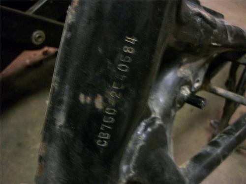 76 Honda CB 750 K Frame UT6, US $114.99, image 2