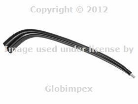 Bmw e38 roof ledge moulding right / passenger side rear (flat black) genuine
