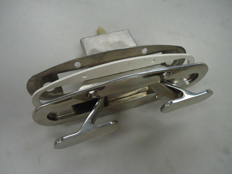 1 stainless steel 8" pop-up gem boat cleat pull cleats