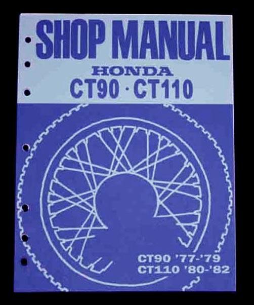 1977-84 honda ct90 ct110 trail 90 110 hunter cub 90cc 86 repair manual