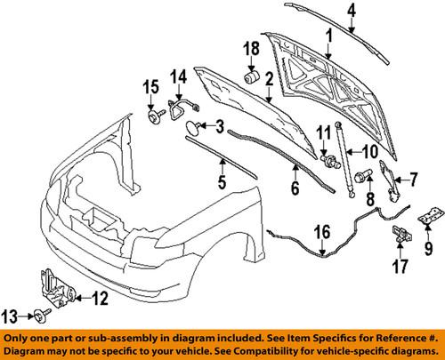 Ford oem 7t4z16797a hood-hinge