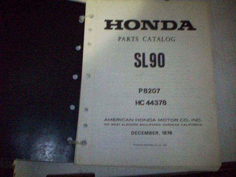 1976 honda sl90 parts catalog oem