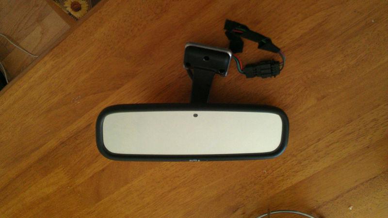 Oem original 99-09 saab 9-3 or 9-5 auto dimming rear view mirror 