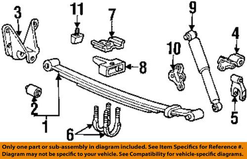 Ford oem 4l5z5775aa rear suspension-spring bracket