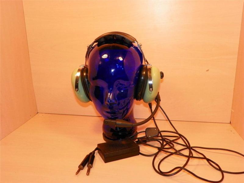 David clark h10-20 dual-ga aviation headset w/anr kit as-is