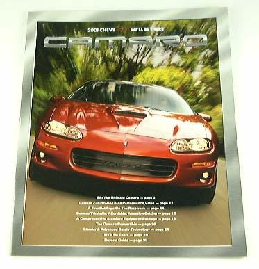 2001 01 chevrolet chevy camaro brochure coupe z28 conv
