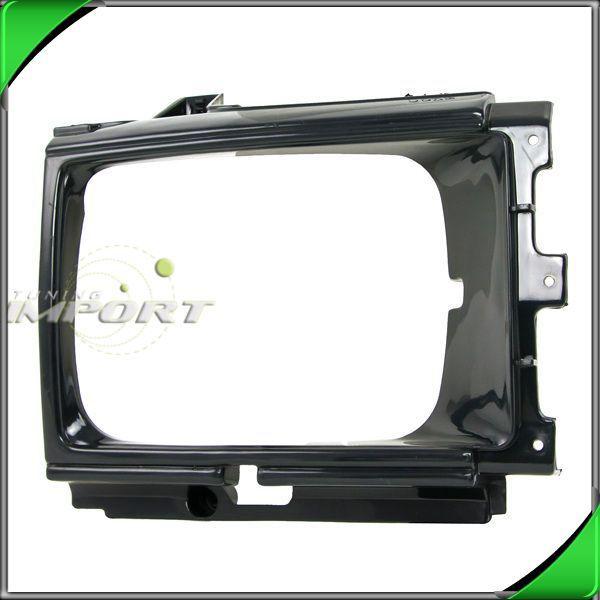87-88 toyota pickup head light lamp gloss trim frame bracket bezel shell left