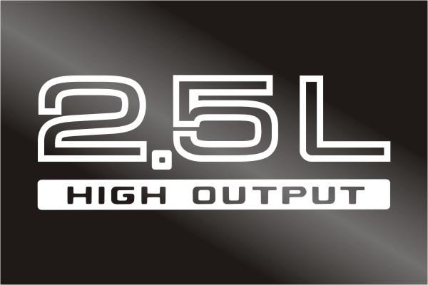2.5l high output stickers decals fit jeep wrangler