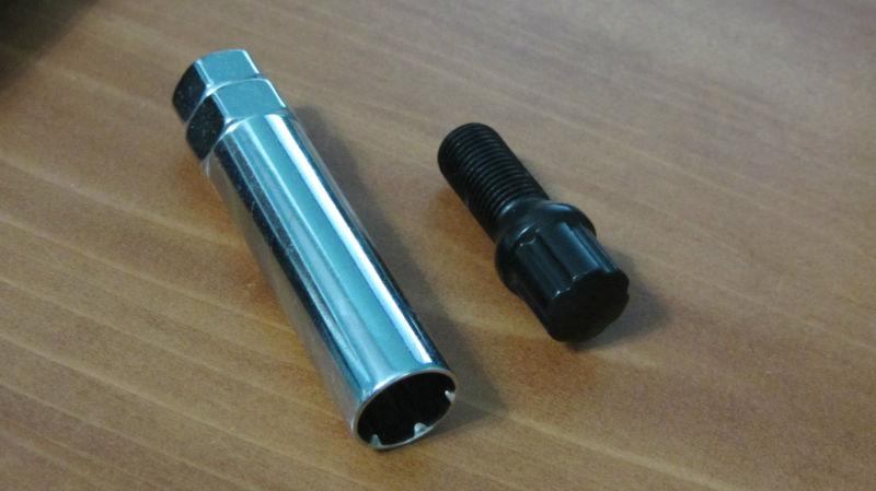 x20 Black Lug Bolts For Porsche Aftermarket Wheels 14x1.5 Cone Seat 24mm Length, US $49.00, image 4