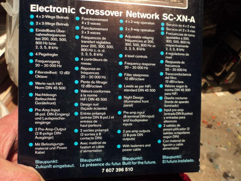 BLAUPUNKT GERMAN MADE ELECTRONIC CROSSOVER ,LAST 1, US $19.90, image 2