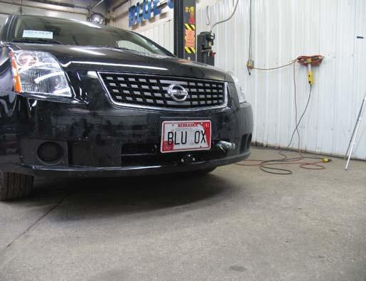 Blue ox bx1840 base plate f/nissan sentra 07-09