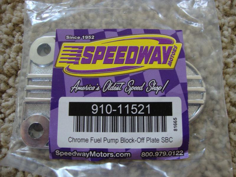Find New, Small Block Chevy, SBC, Chrome Finned Aluminiun, Fuel Pump