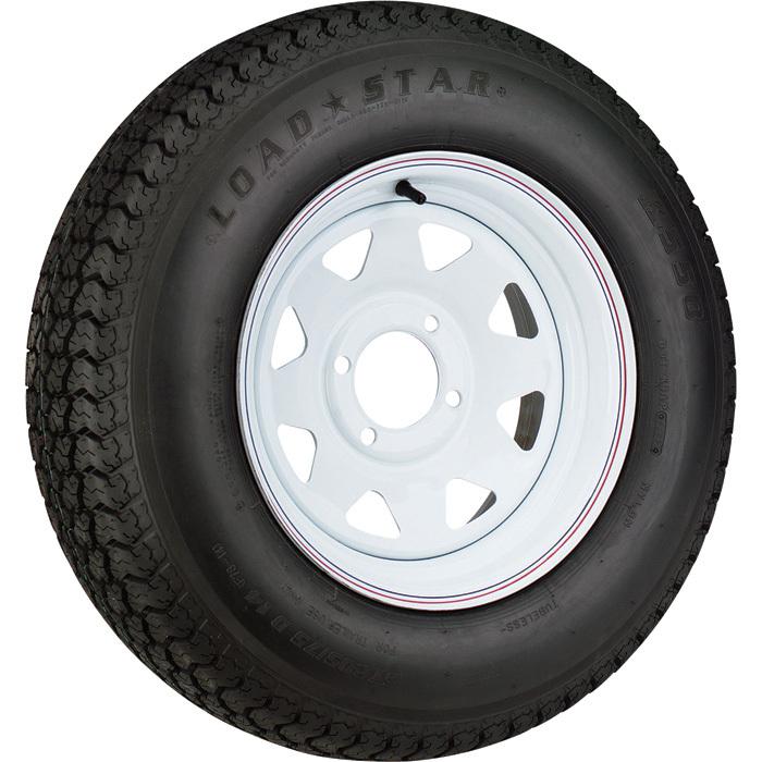 4-hole hi-speed trailer tire assembly st175/80d-13 tire