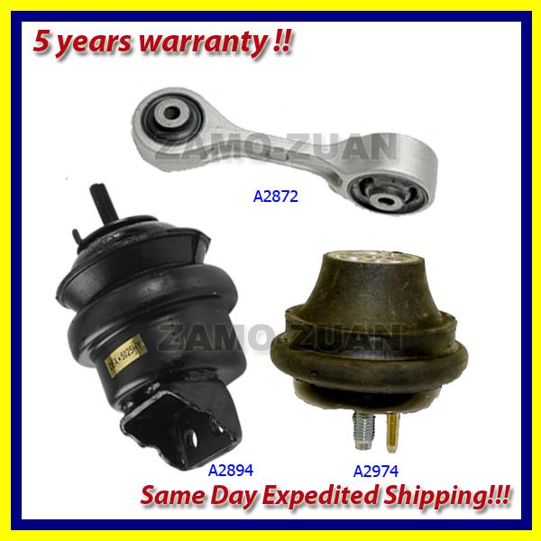 00-05 mercury sable 3.0l ohv(vin u or 2) engine motor & trans. mount set 3pcs