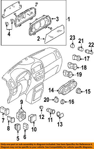 Ford oem f8rz13b765ba cluster & switches-bulb